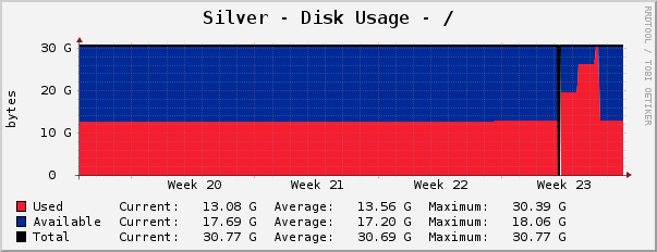 Silver - Disk Usage - /